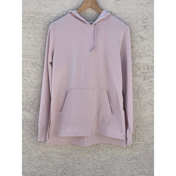 Nike Dri Fit Tops - Women's Nike Dri Fit Pull Over Lightweight Hoodie Light Pink - Medium